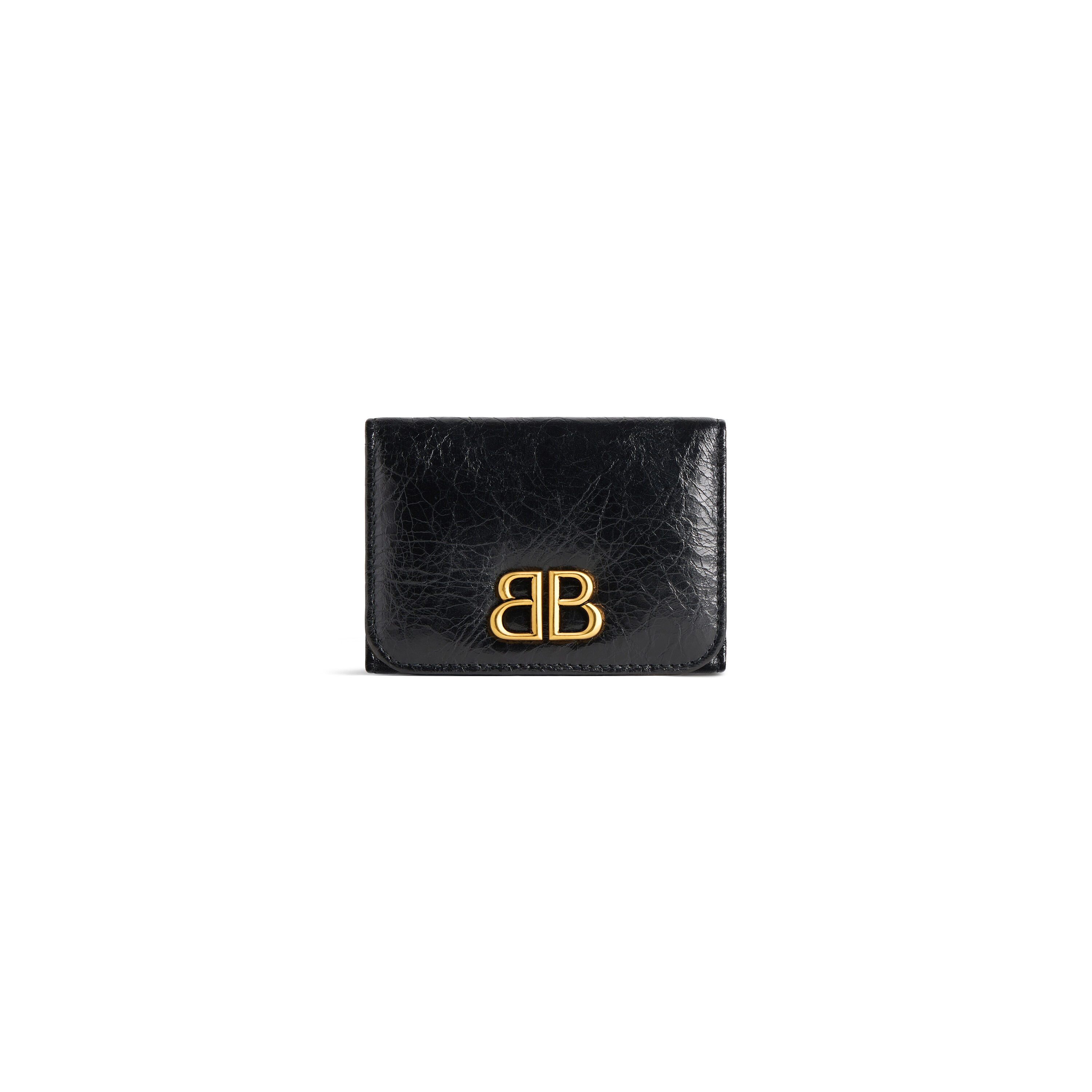 Black balenciaga fashion wallet