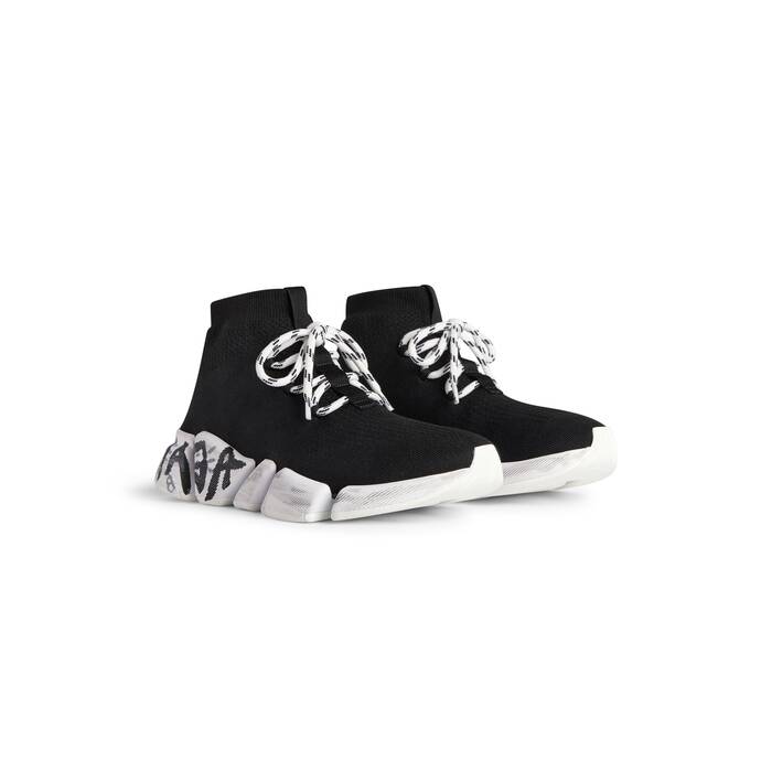 BALENCIAGA SPEED SOCK KNIT TRAINERS - BLACK – SGN CLOTHING