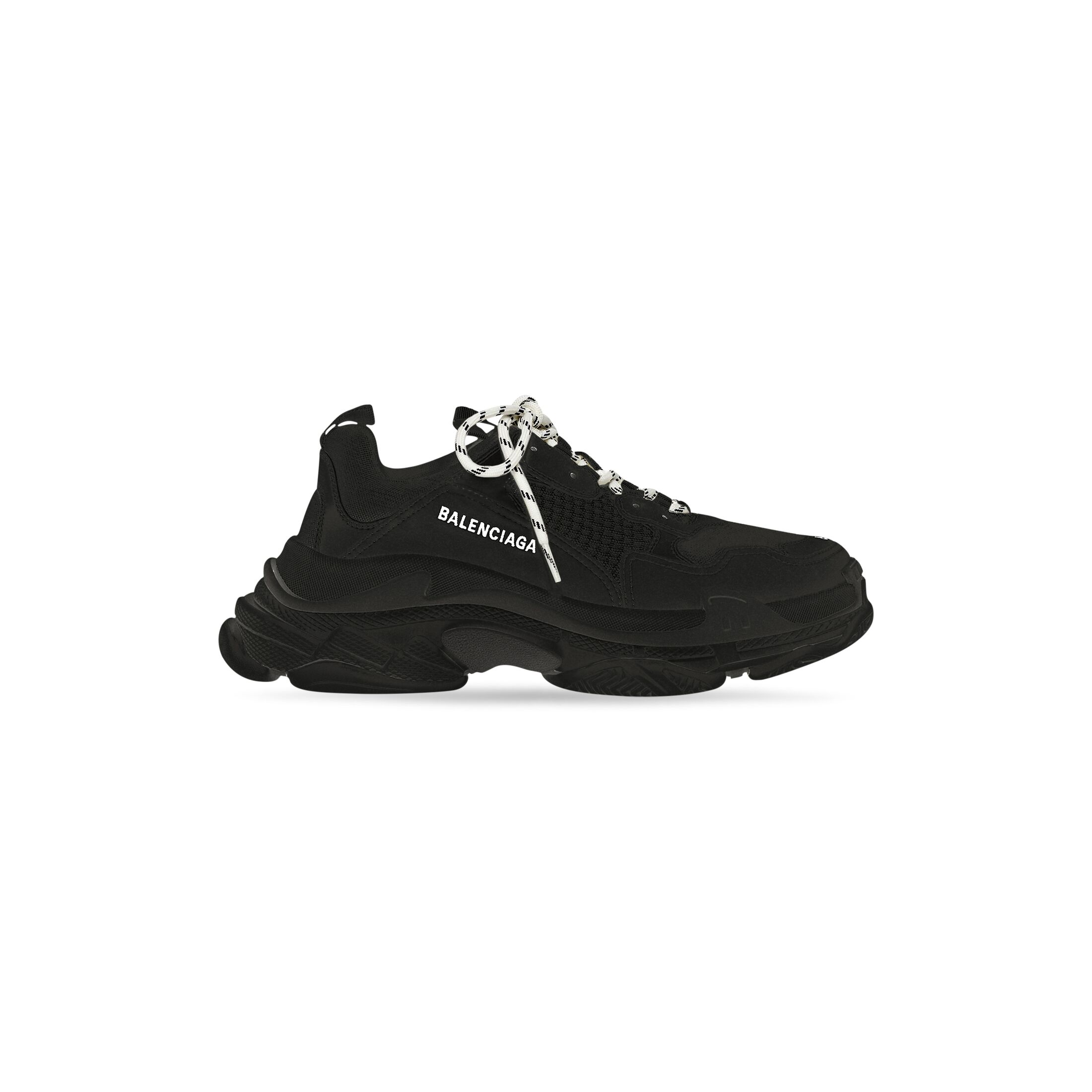 Balenciaga Triple S Sneaker - Black - - 35 - Polyurethane, Polyester