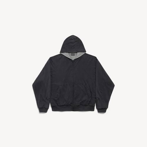 hoodie con cremallera reversible balenciaga back