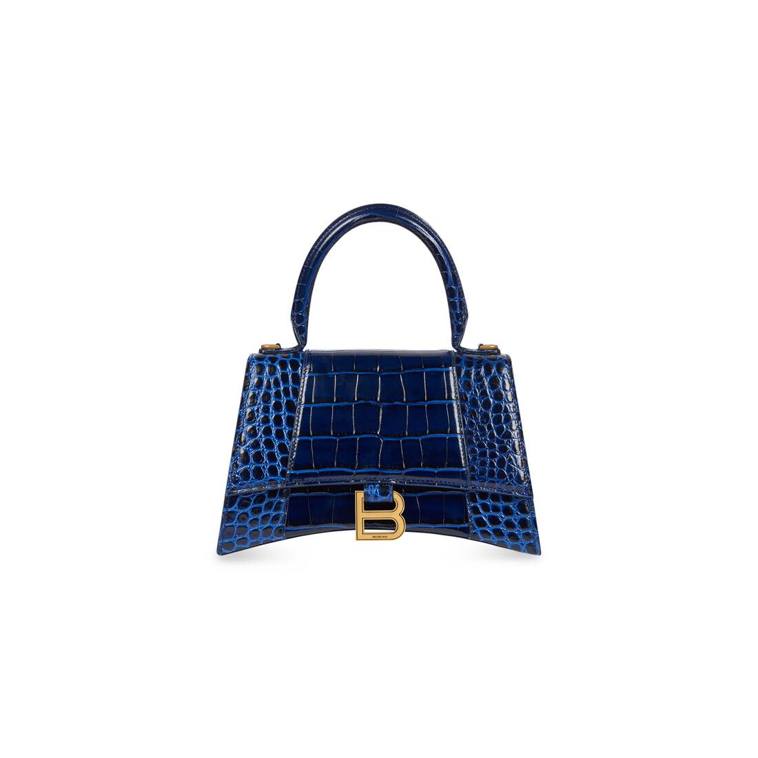 Blue purse, Crocodile, Mate, Silver. SMALL MICHELLE – MARIA OLIVER