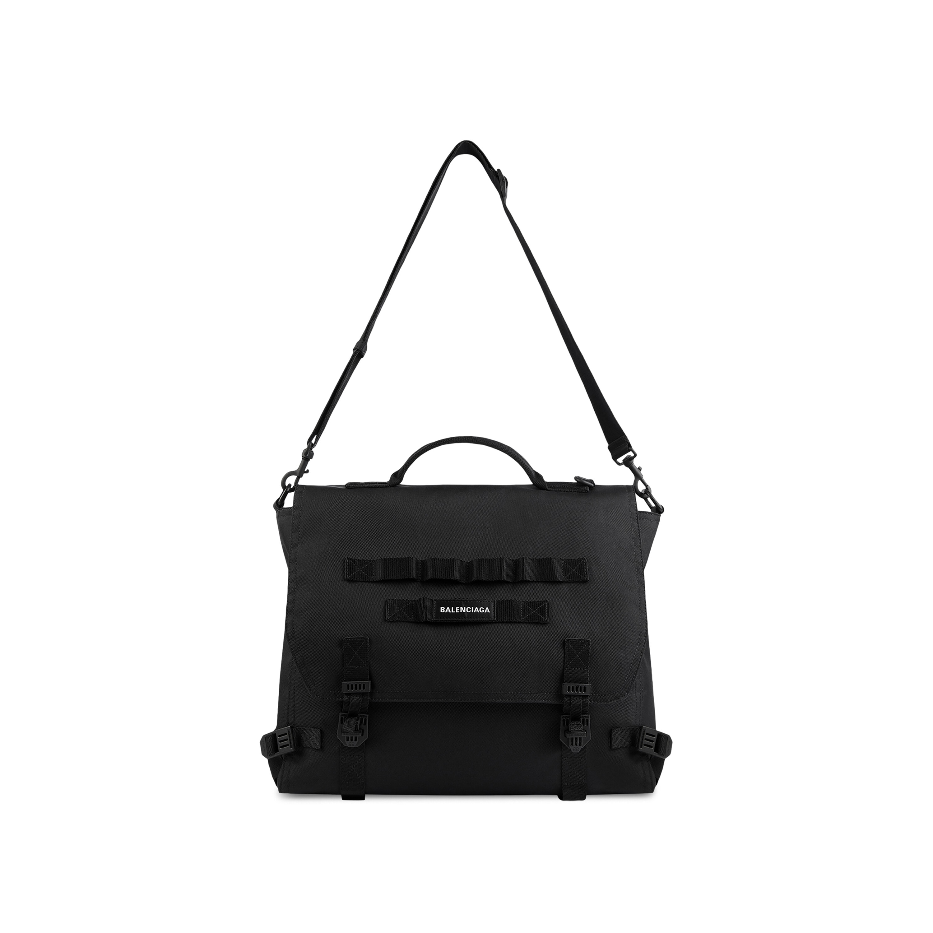 Men s Army Large Messenger Bag in Black Balenciaga US