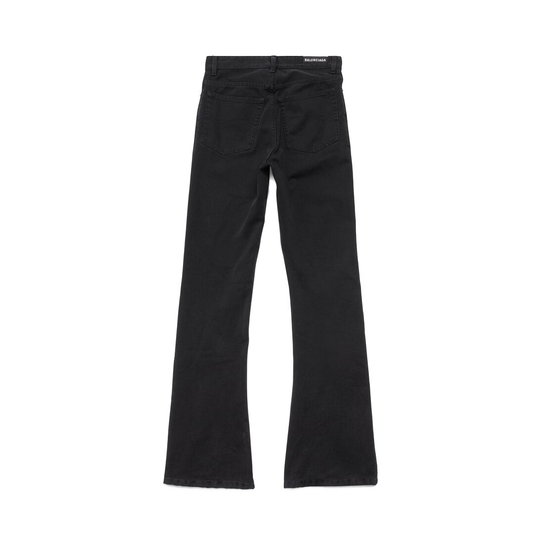 Buy Black Bootcut Trousers With Stretch - 8R, Trousers