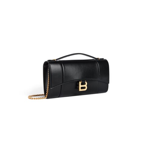 hourglass pochette with chain 