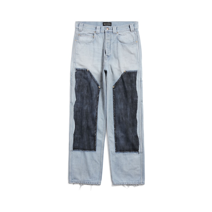 ripped off loose fit pants