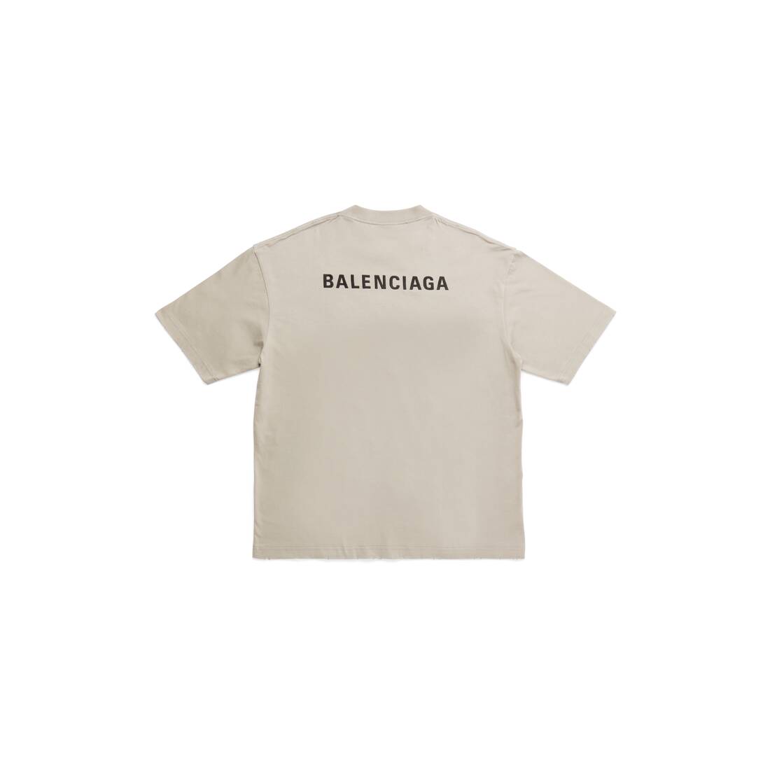 ブラック の メンズ Balenciaga Back Tシャツ ミディアムフィット