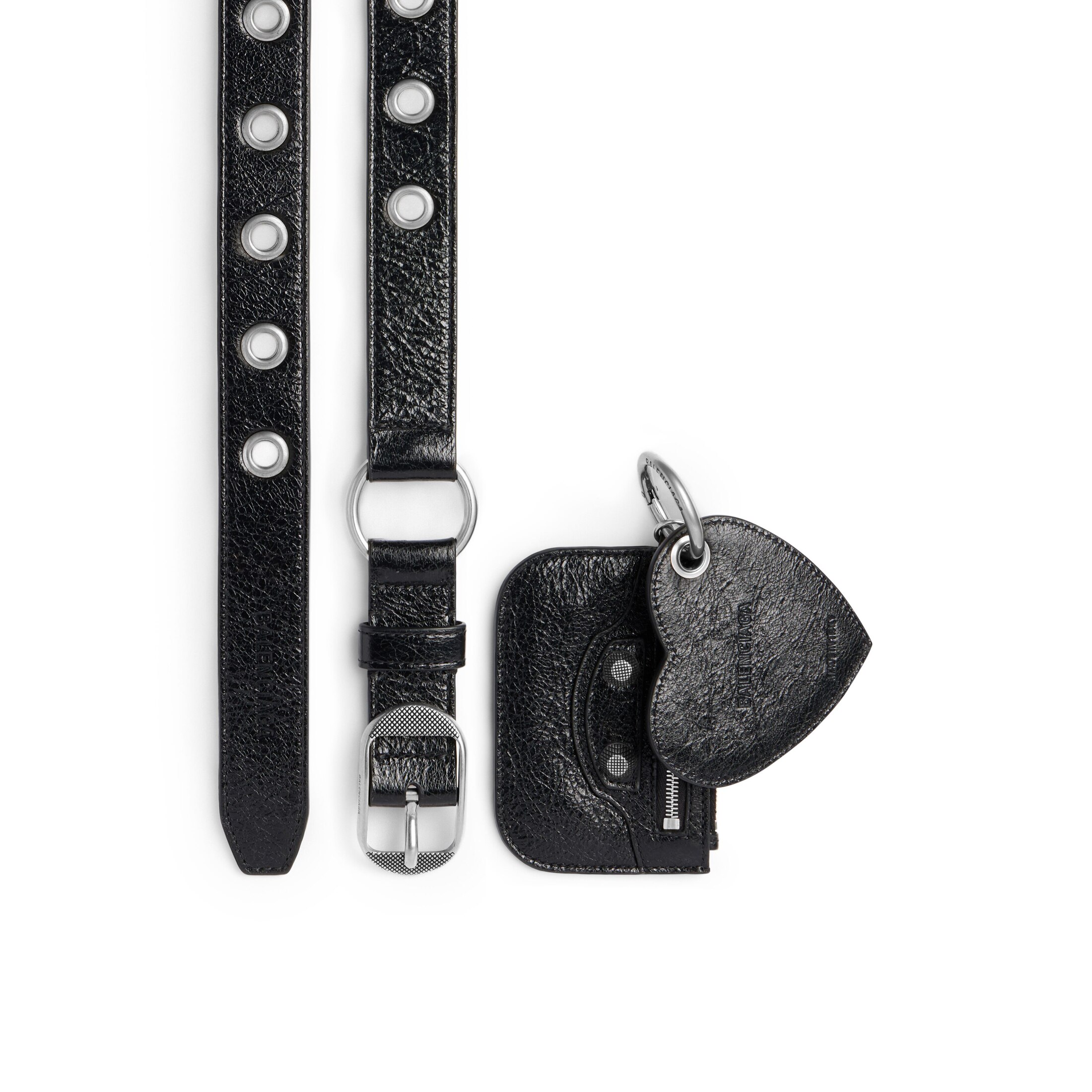 Balenciaga Le Cagole Charms Belt - Black - Woman - 75 - Calfskin