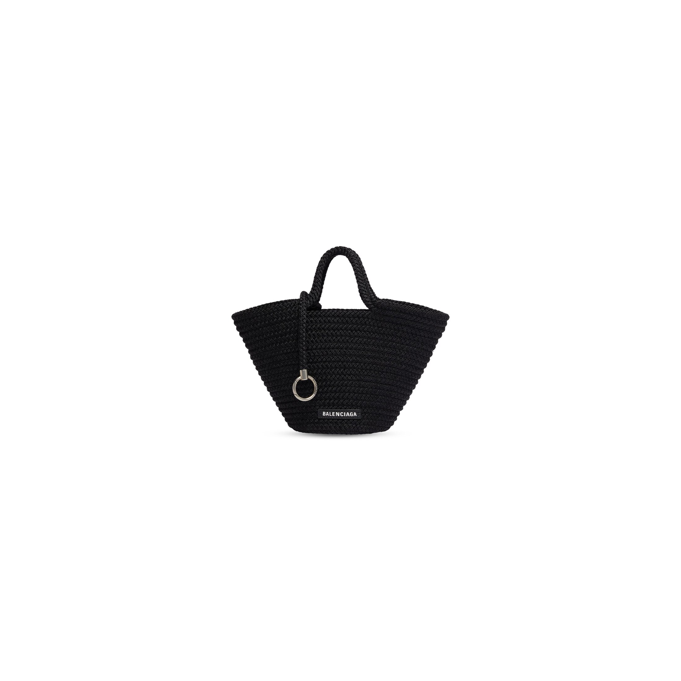 Balenciaga Ibiza Small Basket With Strap - Black - Women's - Nylon, Lambskin