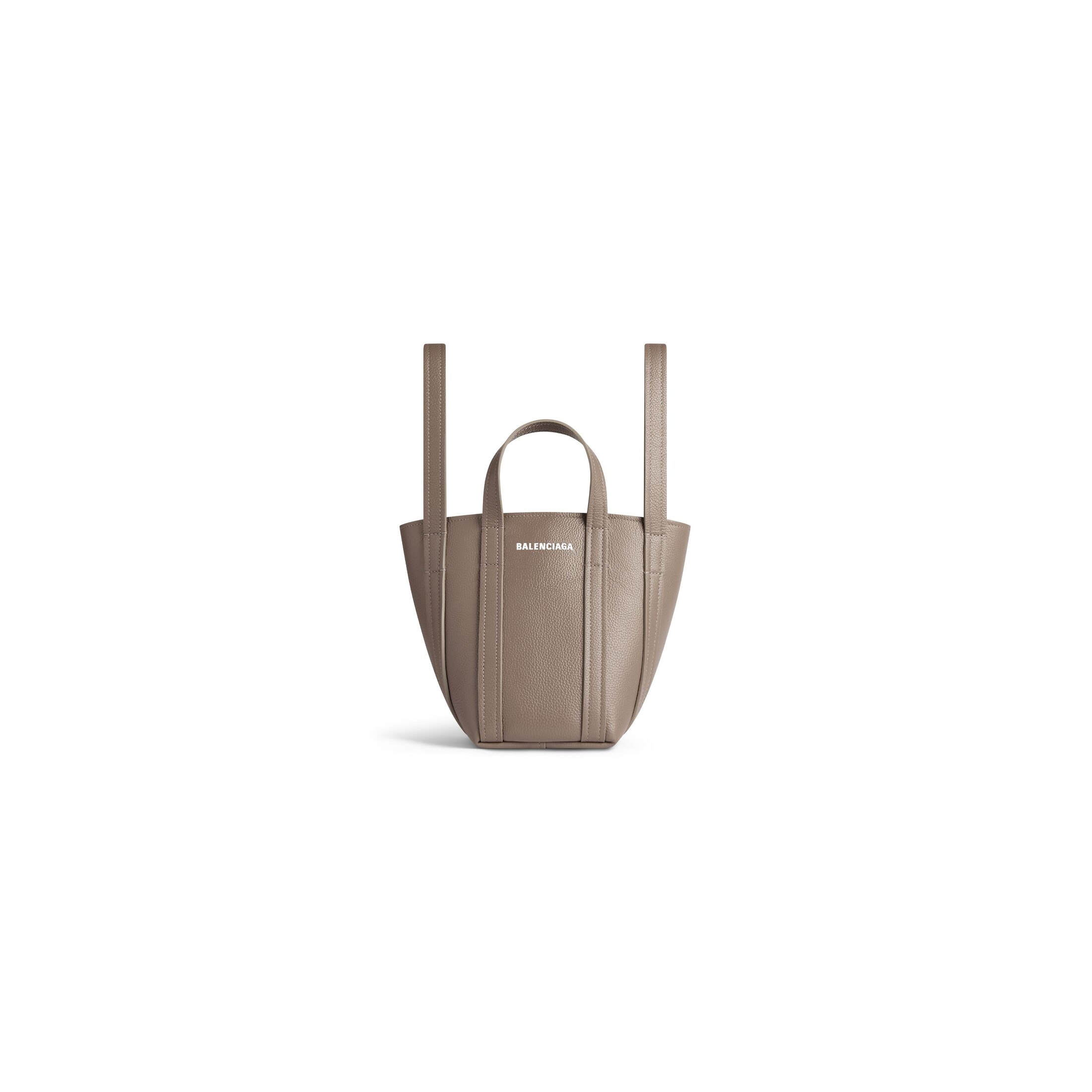 Balenciaga Sac Cabas Porté Épaule North-South Everyday 2.0 Modèle XS - Marron - Femme - Cuir De Veau