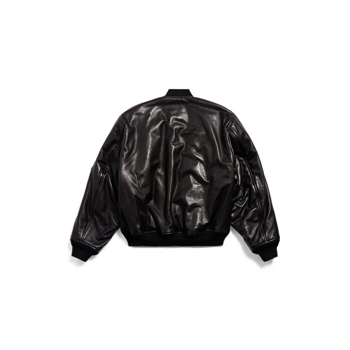 bomber leather jacket