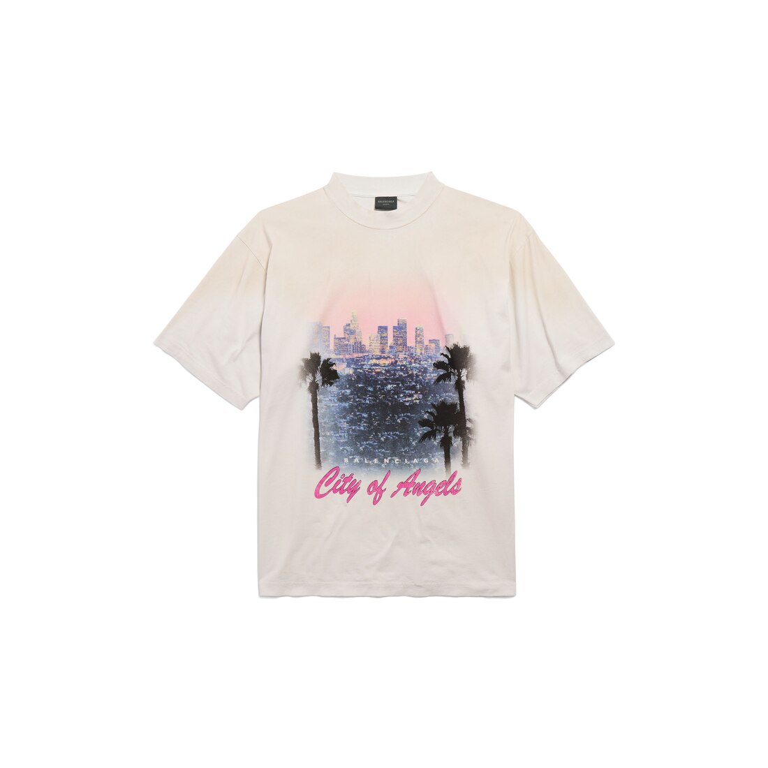 【関税送料込み】BALENCIAGA CITY OF ANGELS Tシャツ MEDIUM FIT City Of Angels T-shirt Medium Fit in Dirty White | Balenciaga US